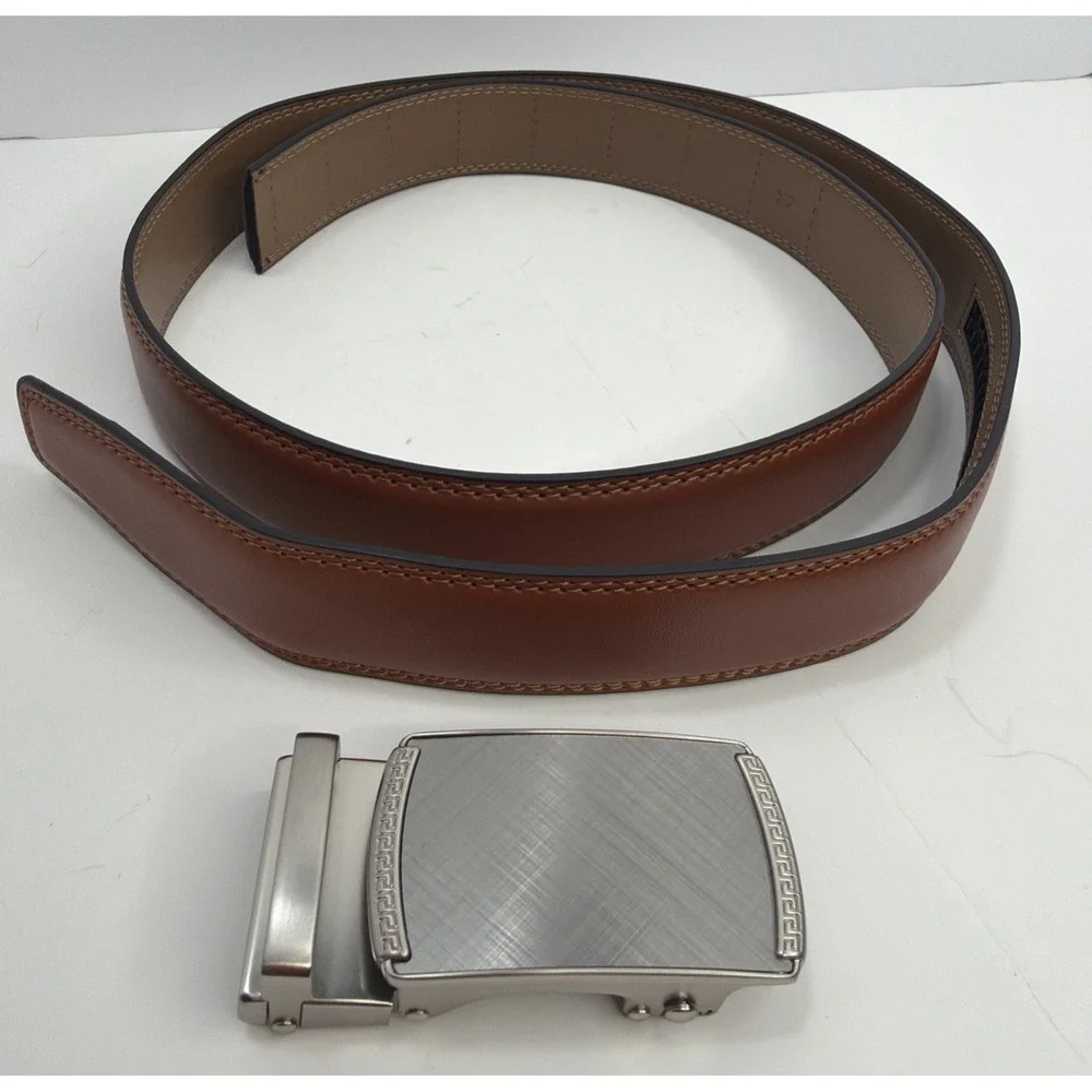 CHAOREN Mens Dress Belt  Micro Adjustable Belts Fits 32
